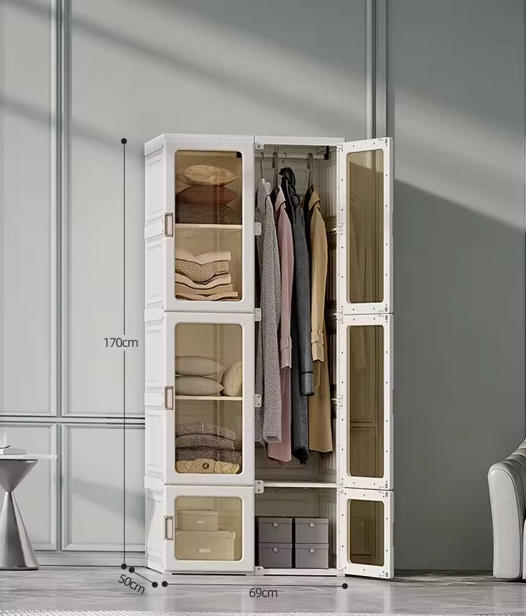 Portable Wardrobe Closet Clothes Storage Organizer