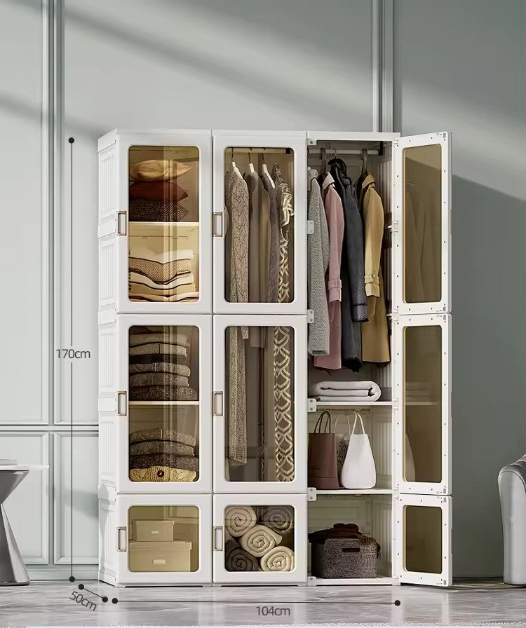 Portable Wardrobe Closet Clothes Storage Organizer