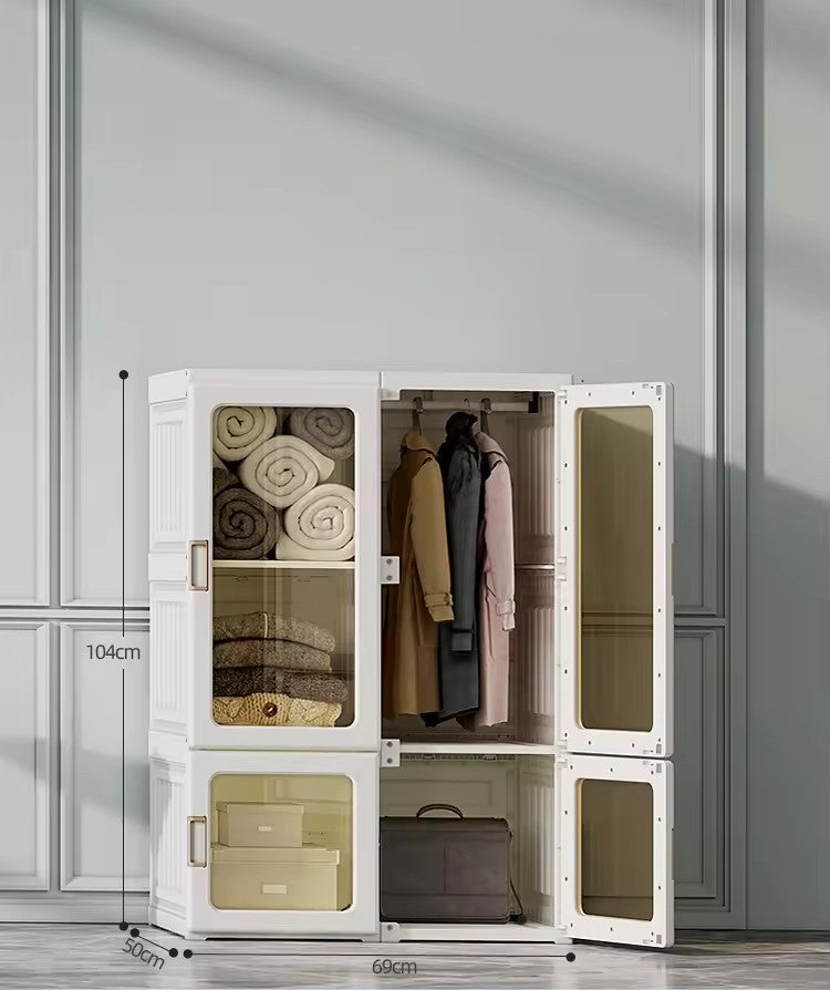 Portable Wardrobe Closet Clothes Storage Organizer