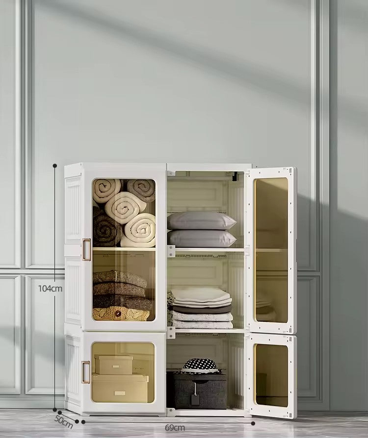 Portable Wardrobe Closet Clothes Storage Organizer