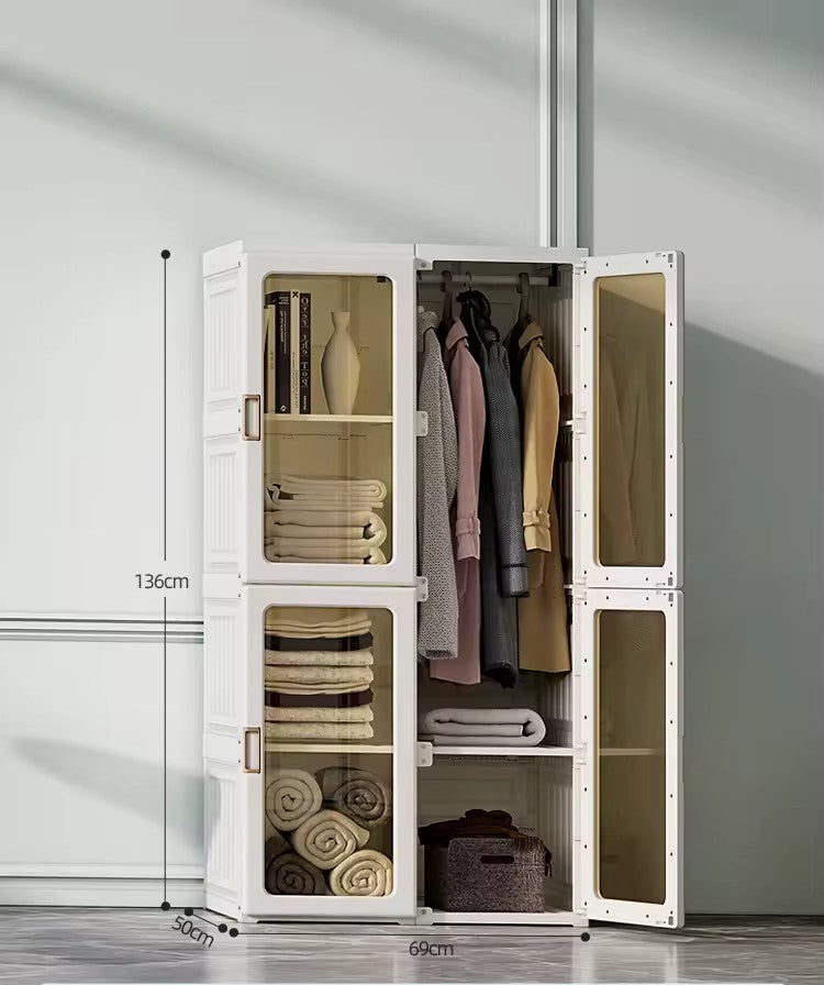 Portable Wardrobe Closet Clothes Storage Organizer