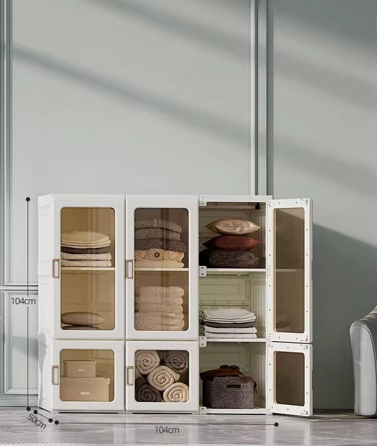 Portable Wardrobe Closet Clothes Storage Organizer