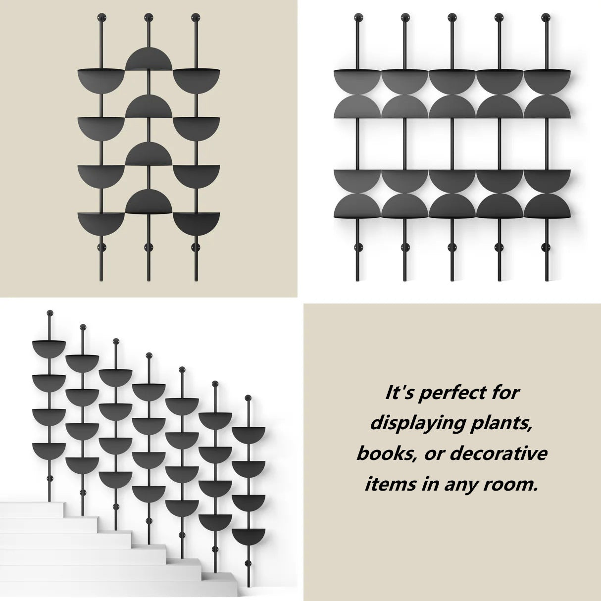 Adjustable Steel Wall-Mounted Shelf