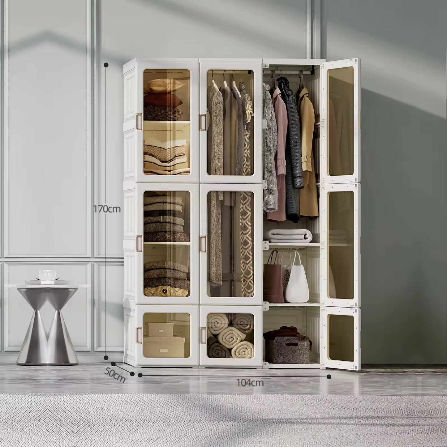 Portable Wardrobe Closet Clothes Storage Organizer