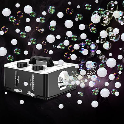 Portable smoke bubble machine