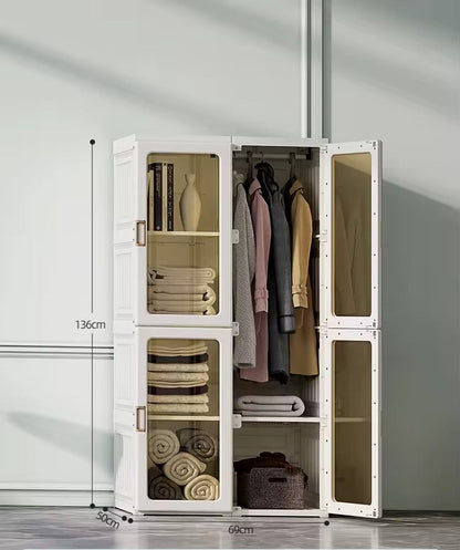 Portable Wardrobe Closet Clothes Storage Organizer