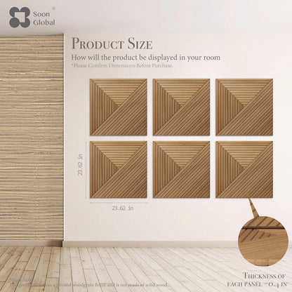 Acoustical Wall Panels, 6-Piece 23.62 X 23.62 Inches Art Acoustic Panels, Decorative Acoustic Panels, Acoustic Wall Panels, Sound Absorbing Wall Art, Arcadian Vortex