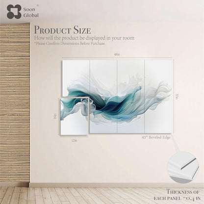 Acoustical Wall Panels, 6-Piece 23.62 X 23.62 Inches Art Acoustic Panels, Decorative Acoustic Panels, Acoustic Wall Panels, Sound Absorbing Wall Art, Arcadian Vortex