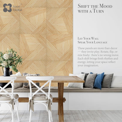Acoustical Wall Panels, 6-Piece 23.62 X 23.62 Inches Art Acoustic Panels, Decorative Acoustic Panels, Acoustic Wall Panels, Sound Absorbing Wall Art, Arcadian Vortex