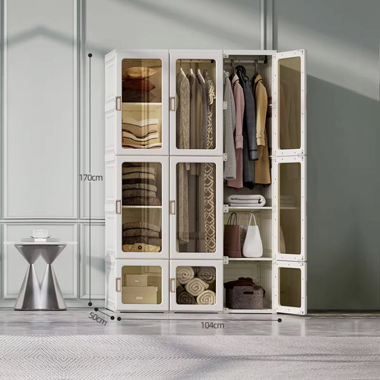 Portable Wardrobe Closet Clothes Storage Organizer